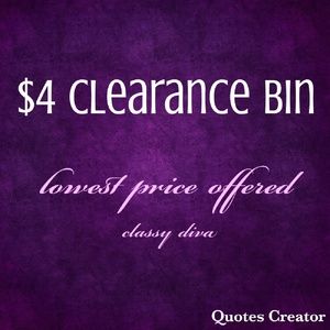 $4 Clearance Bin